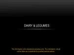 Understanding Dairy and Legumes: Health Insights and Personal Choice - slide 1