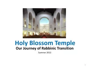 Holy Blossom Temple