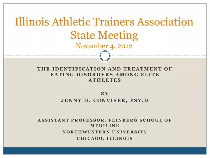 illinois athletic trainers association state meeting november 4 2012
