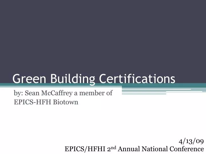 green building certifications