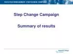 FACILITIES MANAGEMENT- STEPCHANGE CAMPAIGN - slide 1