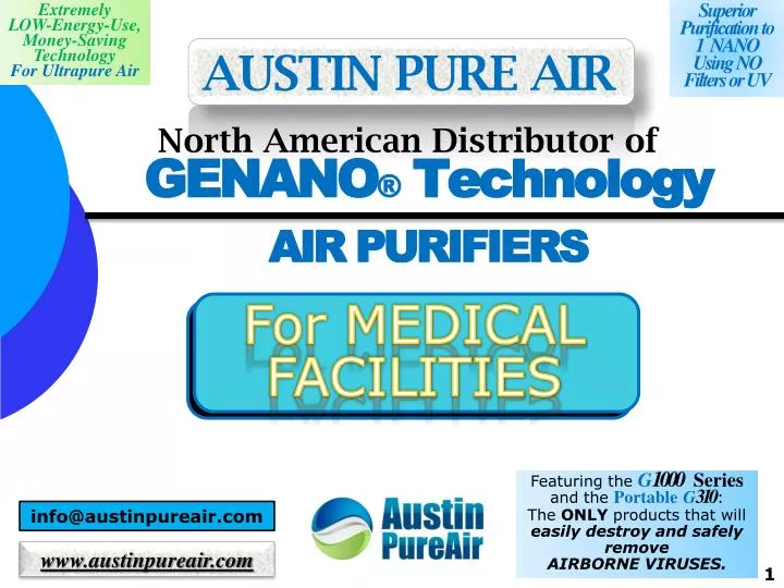 genano technology air purifiers