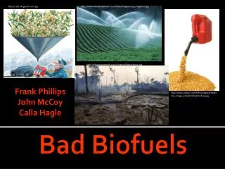 Bad Biofuels