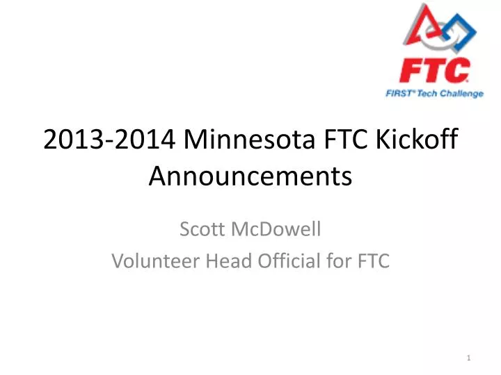 2013 2014 minnesota ftc kickoff announcements
