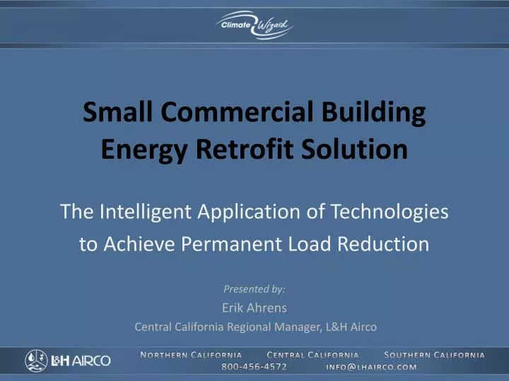 small commercial building energy retrofit solution