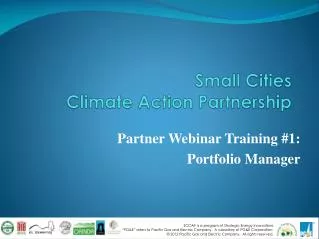 Small Cities Climate Action Partnership