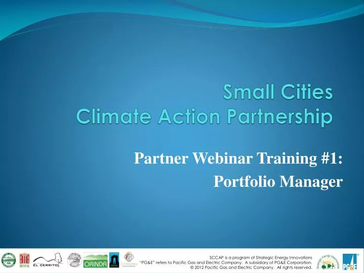 small cities climate action partnership