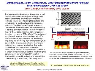 Membraneless , Room-Temperature, Direct Borohydride /Cerium Fuel Cell with Power Density Over 0.25 W/cm 2