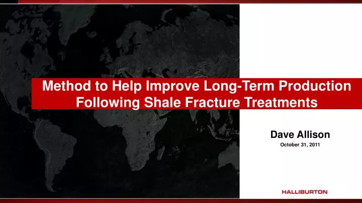 method to help improve long term production following shale fracture treatments