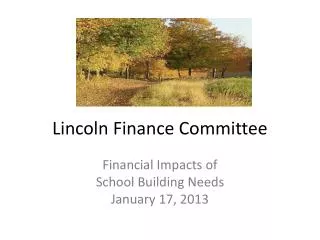Lincoln Finance Committee