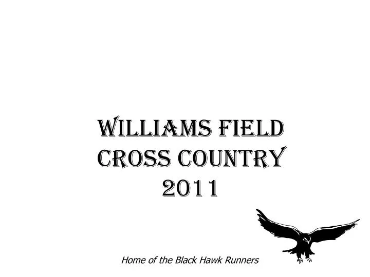 williams field cross country 2011