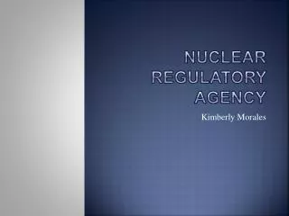 Nuclear Regulatory Agency