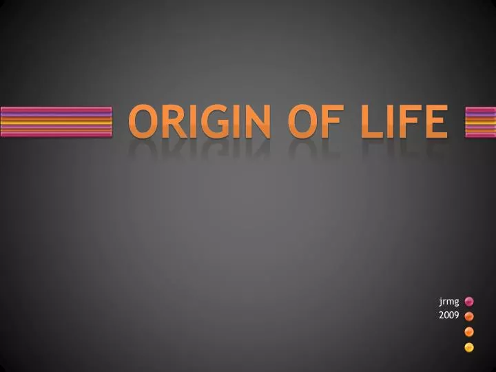 origin of life