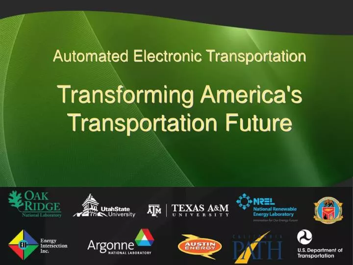 automated electronic transportation transforming america s transportation future