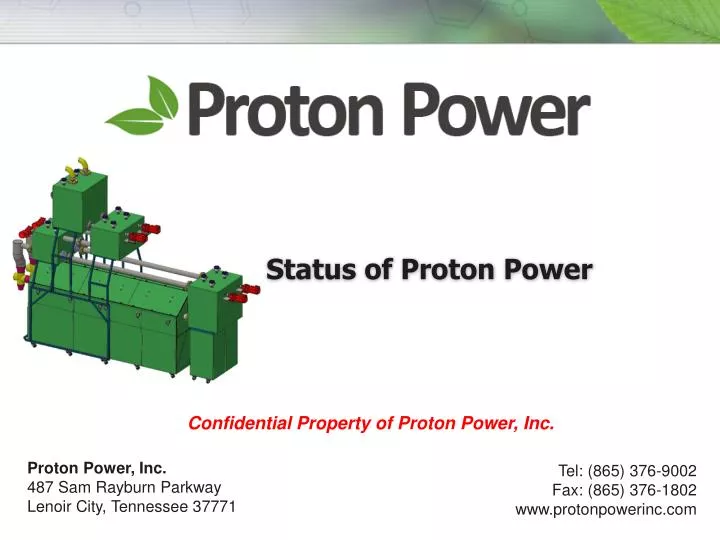 status of proton power