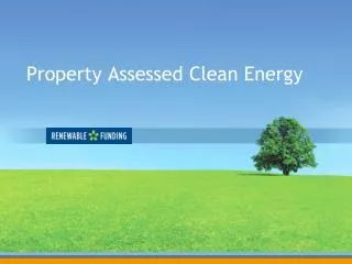 Property Assessed Clean Energy
