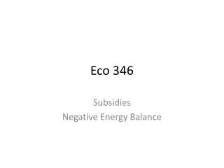 Eco 346