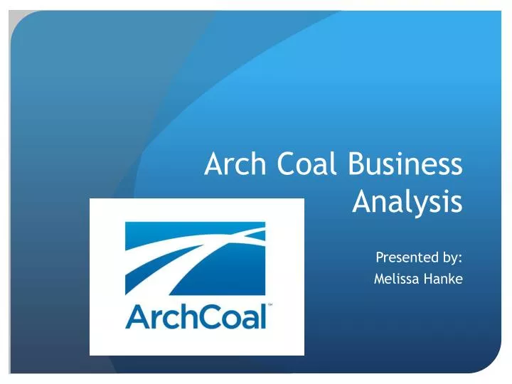arch coal business analysis