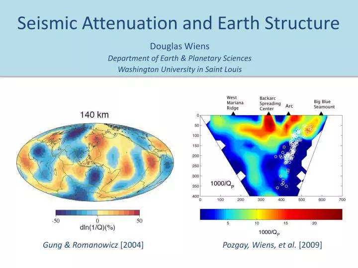 seismic attenuation and earth structure
