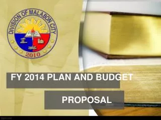 FY 2014 PLAN AND BUDGET
