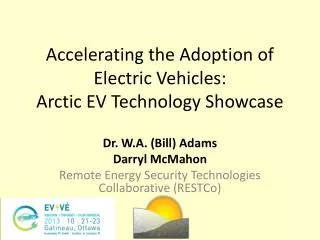 Accelerating the Adoption of Electric Vehicles: Arctic EV Technology Showcase