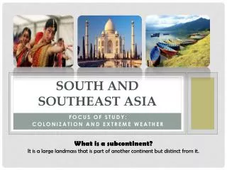 South and SouthEast Asia