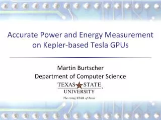 Accurate Power and Energy Measurement on Kepler -based Tesla GPUs
