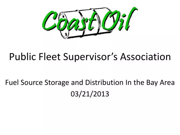 fuel source storage and distribution in the bay area 03 21 2013