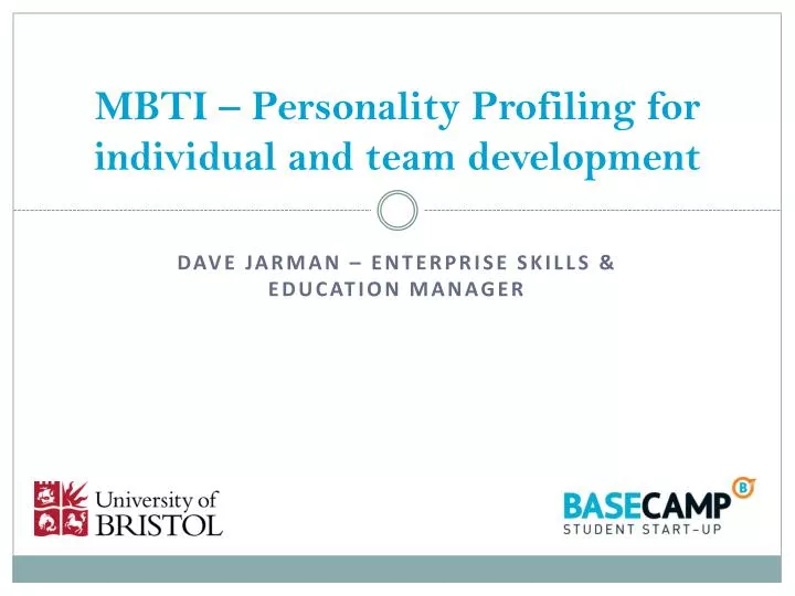 mbti personality profiling for individual and team development