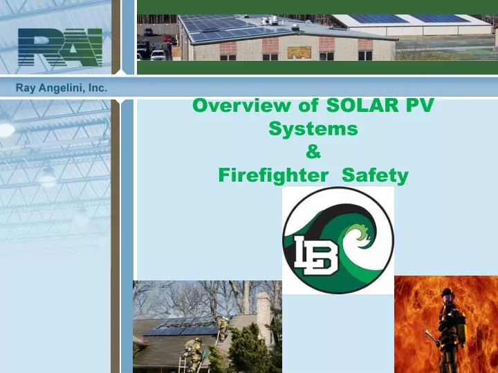 overview of solar pv systems firefighter safety