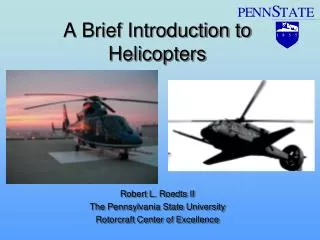 A Brief Introduction to Helicopters