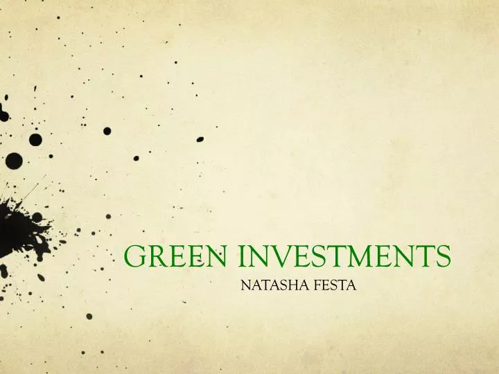 green investments