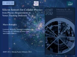 Silicon Sensors for Collider Physics from Physics Requirements to Vertex Tracking Detectors