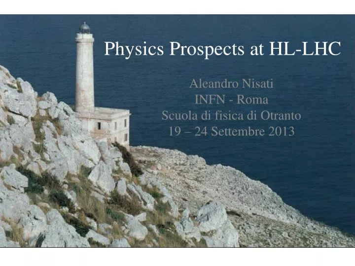 physics prospects at hl lhc
