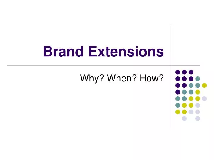 brand extensions