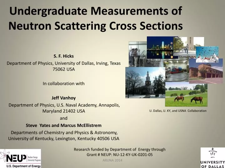 undergraduate measurements of neutron scattering cross sections
