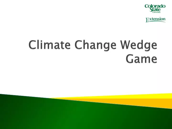 climate change wedge game