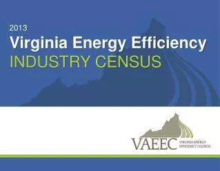 2013 Virginia Energy Efficiency Industry Census