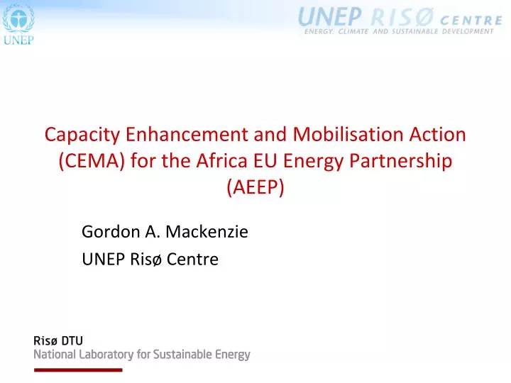 capacity enhancement and mobilisation action cema for the africa eu energy partnership aeep