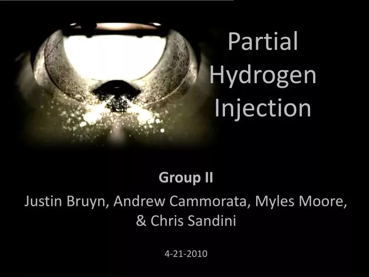 partial hydrogen injection
