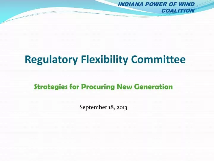 regulatory flexibility committee