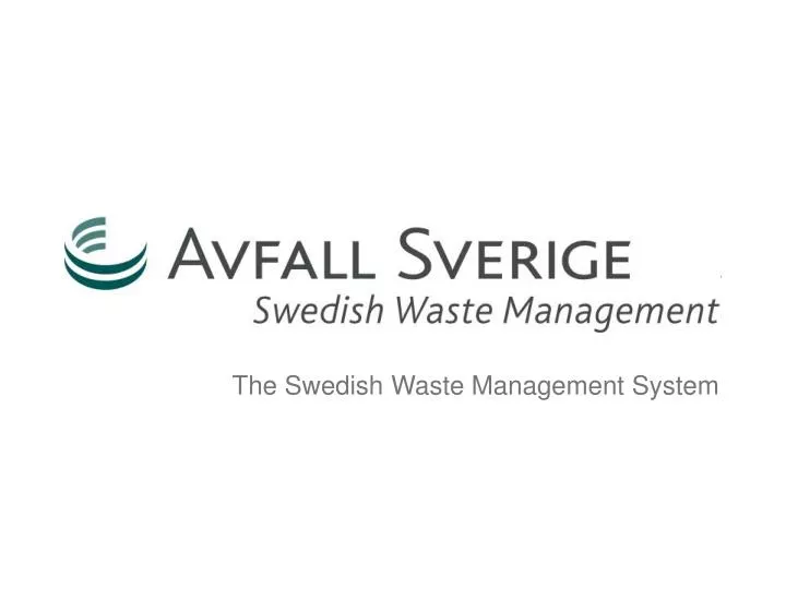 the swedish waste management system