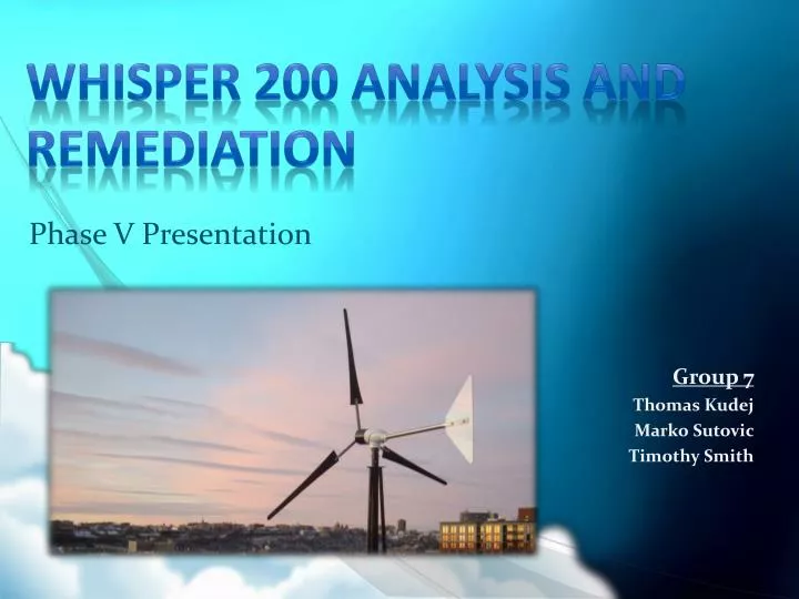 whisper 200 analysis and remediation