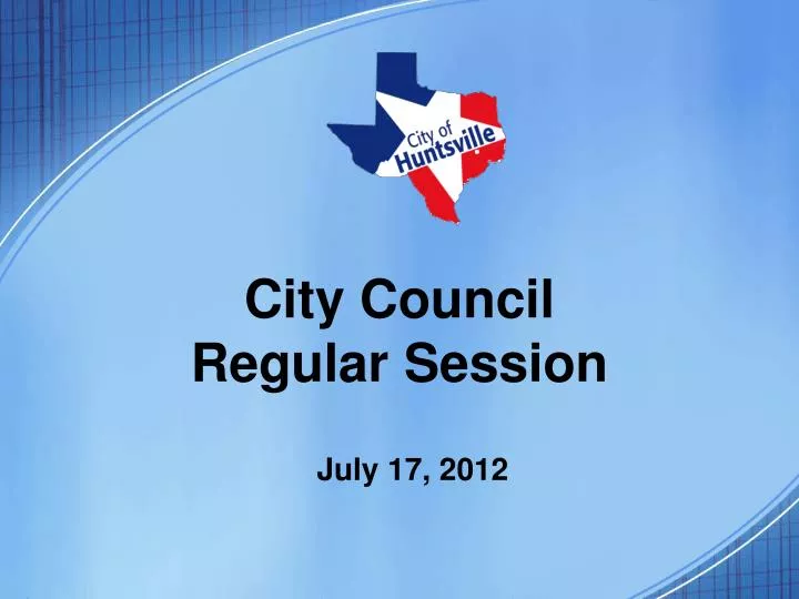 city council regular session