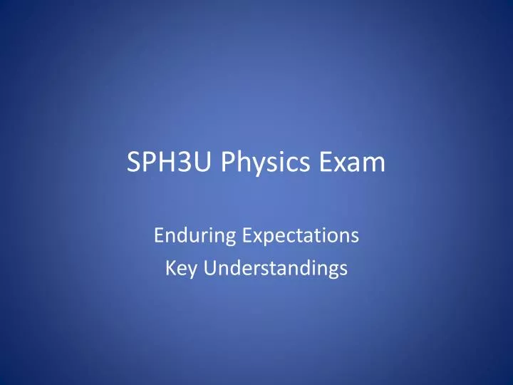 sph3u physics exam