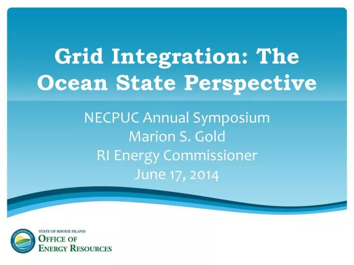 grid integration the ocean state perspective