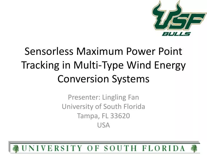 sensorless maximum power point tracking in multi type wind energy conversion systems