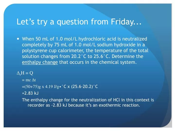 let s try a question from friday