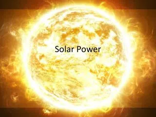 solar power