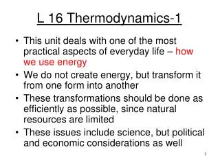 L 16 Thermodynamics-1